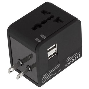 Мережевий фільтр Adapter XO WL-01 EU-US-UK Black