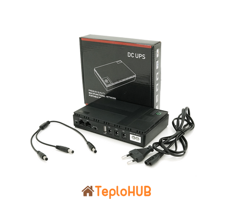ДБЖ для роутера Voltronic UPS-18W DC1018P 10400mAh Black (37247)