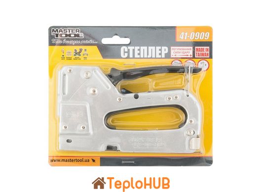 Степлер ресорний MASTERTOOL 3-В-1 скоба R53 4-14мм/R13 6-14 мм/шпилька 14мм корпус метал 41-0909