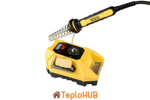 Станція паяльна MASTERTOOL 48 Вт 220 V/50 Hz 100-500°С 2 насадки 2 котушки припою ПОС 99% 44-0022