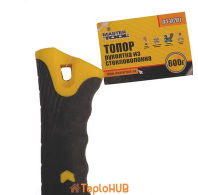 Сокира MASTERTOOL 600 г HRC60 рукоятка фібергласова 390 мм 05-0201