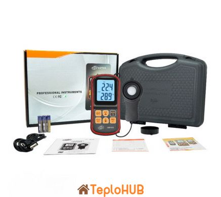 Люксметр + термометр, Bluetooth 200000 Lux BENETECH GM1030