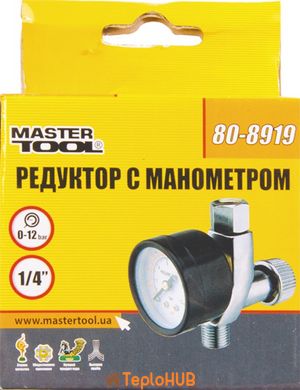 Регулятор тиску для пістолетів фарбувальних MASTERTOOL 1/4" 80-8919