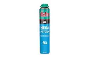 Пена монтажная всесезонная AKFIX 850 PROFI MEGA 65 л 850 мл/1000 г под пистолет FA007