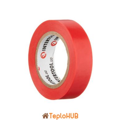 Стрічка ізоляційна, 17 мм * 10 м * 0.15 мм, червона INTERTOOL IT-0030