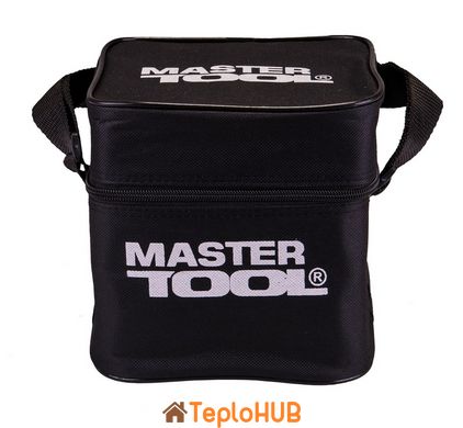 Рівень лазерний MASTERTOOL 10м ±0,2мм/м 2 гол H/V/H+V H360°/V110° ±3°GREEN/510нм клас II IP54 Li-ion/АА*3 сумка 30-1906