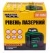 Рівень лазерний MASTERTOOL 10м ±0,2мм/м 2 гол H/V/H+V H360°/V110° ±3°GREEN/510нм клас II IP54 Li-ion/АА*3 сумка 30-1906 30-1906 фото 6