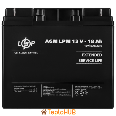 Акумулятор AGM Logic Power LPM 12V - 18 Ah (LP4133)