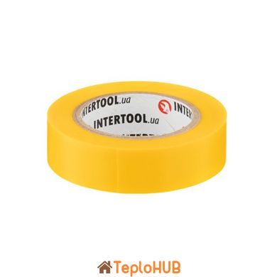 Стрічка ізоляційна, 17 мм * 10 м * 0.15 мм, жовта INTERTOOL IT-0032