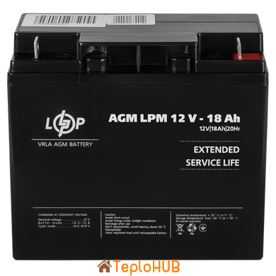 Акумулятор AGM Logic Power LPM 12V - 18 Ah (LP4133)