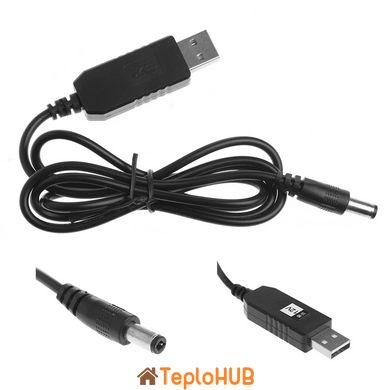 Підвищуючий перехідник 5В-12В XOKO DC-5-12 адаптер USB-A - DC5.5x2.1