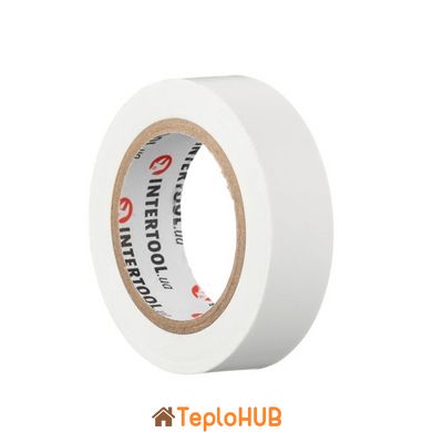 Лента изоляционная, 17 мм * 10 м * 0.15 мм, белая INTERTOOL IT-0033