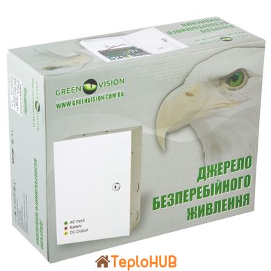 Блок безперервного живлення GreenVision GV-UPS-H 1204-3A-B-L (LP3565)