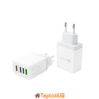 Сетевое зарядное устройство XoKo QC-405 4 USB, 6.2A White