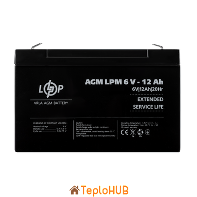 Акумулятор AGM Logic Power LPM 6V - 12 Ah (LP4159)