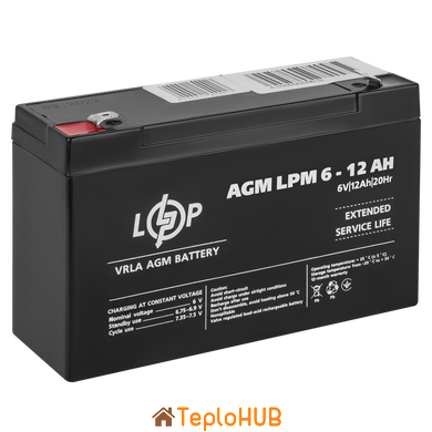 Акумулятор AGM Logic Power LPM 6V - 12 Ah (LP4159)