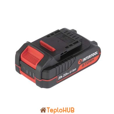 Аккумулятор 20 В, Li-ion, 2.0 Ач, индикатор уровня заряда INTERTOOL WT-0340