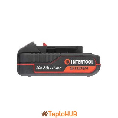 Акумулятор 20 В, Li-ion, 2.0 Аг, індикатор рівня заряду INTERTOOL WT-0340