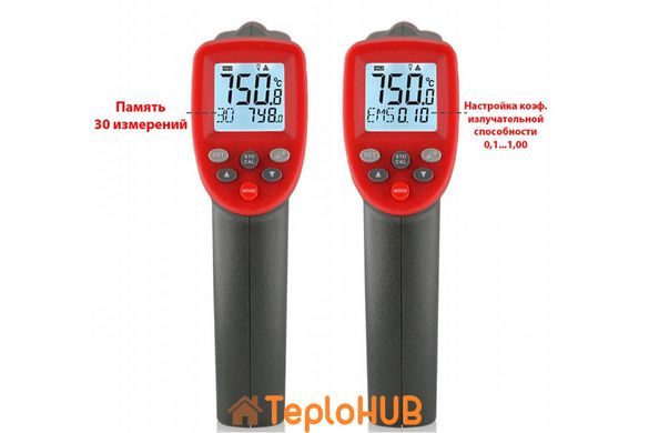 Пирометр бесконтактный цифровой -50-750°C WINTACT WT700