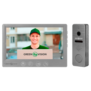 Комплект видеодомофона GreenVision GV-002-GV-058+GV-005 (LP20345)