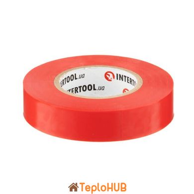 Лента изоляционная, 17 мм * 20 м * 0.15 мм, красная INTERTOOL IT-0050