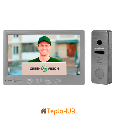 Комплект відеодомофону GreenVision GV-002-GV-058+GV-005 (LP20345)