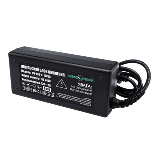 Импульсный адаптер питания GreenVision GV-SAS-C 12V5A (60W) с вилкой (LP4431)