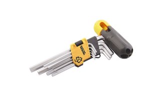 Ключі TORX з утримувачем MASTERTOOL CrV Т10/Т50 90/227 мм набір 9 шт 75-0962