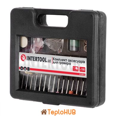 Комплект аксесуарів для гравера WT-0516 та DT-0517 100 од. INTERTOOL BT-0013