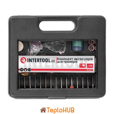 Комплект аксесуарів для гравера WT-0516 та DT-0517 100 од. INTERTOOL BT-0013