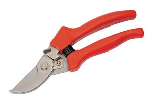 Секатор садовий MASTERTOOL 200 мм з пластиковими ручками лезо С45 14-6107