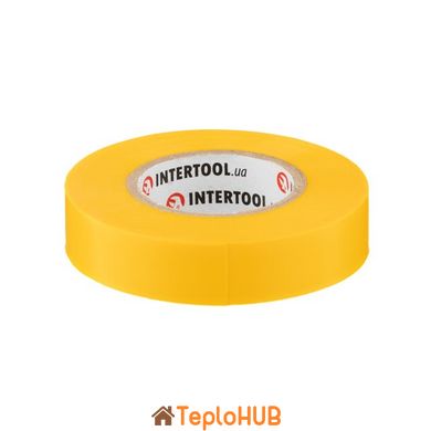 Лента изоляционная 0.15мм*17мм*20м желтая INTERTOOL IT-0052