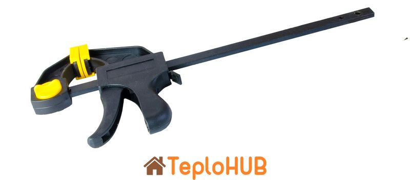 Струбцина столярна MASTERTOOL F-Type автоматична 200х60 мм 800 Н 07-0401