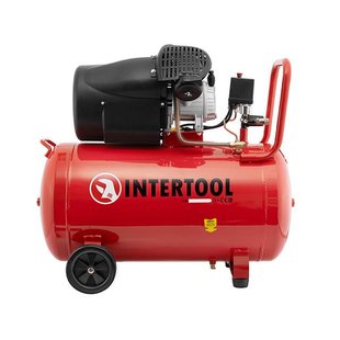 Компресор 100 л, 2.23 кВт, 220 В, 10 aтм, 354 л/хв, 2 циліндри INTERTOOL PT-0005