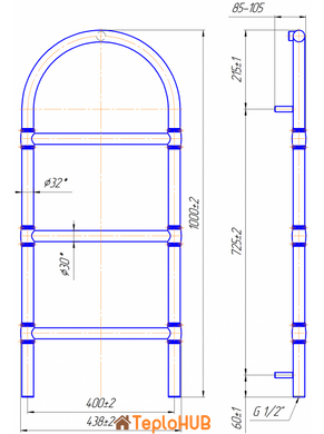 Маріо Деко 1000x445/400 рушникосушарка