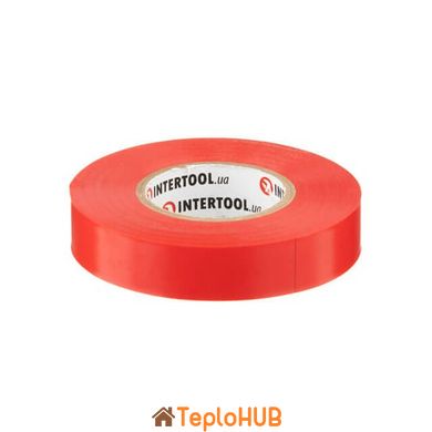 Лента изоляционная, 17 мм * 25 м * 0.15 мм, красная INTERTOOL IT-0060