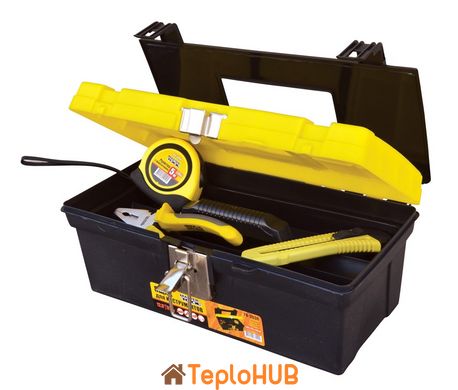 Скриня для інструментів MASTERTOOL з металевими замками, органайзери 12,5" 330х175х145 мм 79-2038