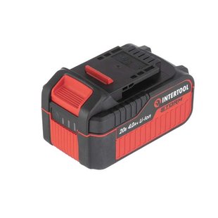 Аккумулятор 20 В, Li-ion, 4.0 Ач, индикатор уровня заряда INTERTOOL WT-0341