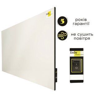 Керамічний обігрівач 800Вт Emby CH-800 білий з кнопкою вкл/викл