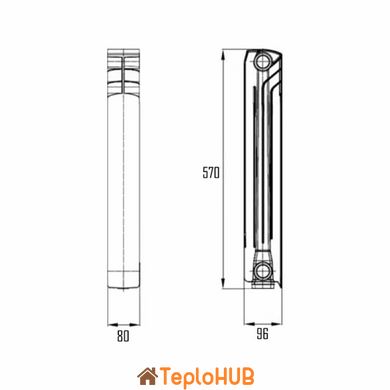 Электрорадиатор ECOTEPLO Elite 390 (3 секции)