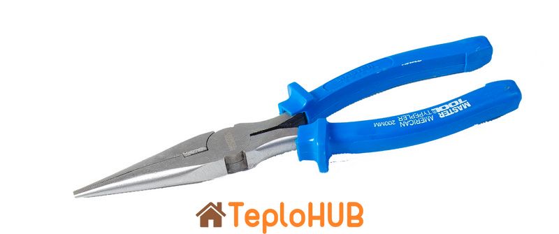 Щипці прямі MASTERTOOL American type 200 мм C45/HRC 44~48 22-2200