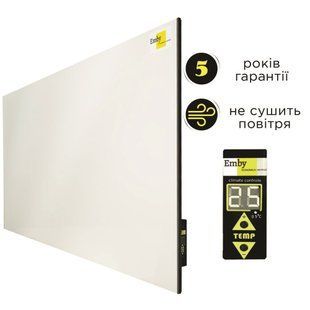 Керамічний обігрівач 1000Вт Emby CHT-1000 білий з терморегулятором