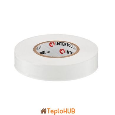 Стрічка ізоляційна, 17 мм * 25 м *0,15 мм, біла INTERTOOL IT-0063