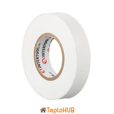 Лента изоляционная, 17 мм * 25 м *0,15 мм, белая INTERTOOL IT-0063