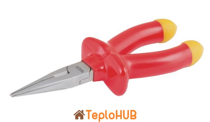 Щипці прямі діелектричні MASTERTOOL 160 мм CrV6150/HRC 50~55 27-2160