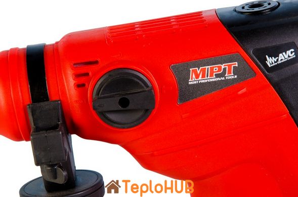 Перфоратор MPT SDS-MAX 38 мм 1200 Вт 300-760 об/хв 1950-4860 уд/хв 7 Дж AVC 3 режими кейс MRH3803