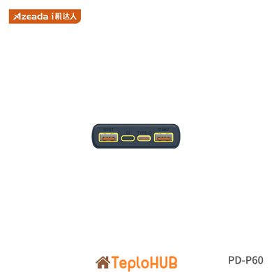 Універсальна мобільна батарея (павербанк) Proda PD P-60 10000 mAh 22,5W, Type-C, micro USB input, 2 USB та Type-C output B