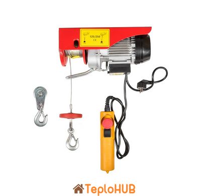 Таль електричний MASTERTOOL 125/250 кг 12 м 86-9025