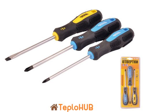 Отвётки MASTERTOOL набор 3 шт PH1х100/PH2х100/SL5х100 40-1504