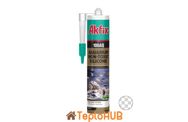 Силікон акваріумний AKFIX 100AQ 280 мл/340 г прозорий SA080